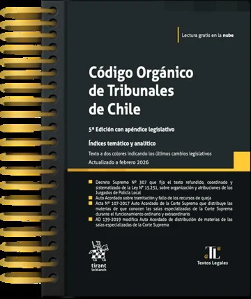 CÓDIGO ORGÁNICO DE TRIBUNALES DE CHILE 2026 - TIRANT LO BLANCH
